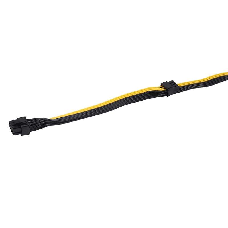 Atx Cpu 8 Pin Male to Dual Pcie 8(6+2) Pin Male Power Adapter Cable