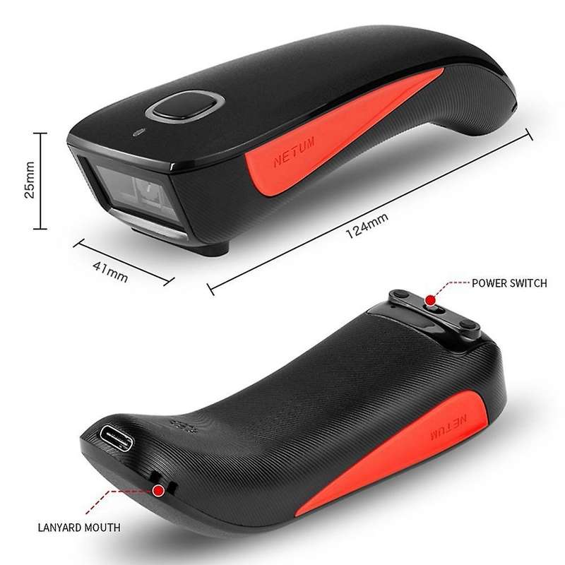 Netum C990 Bluetooth Wireless 2d Barcode Scanner for Mobile Payment