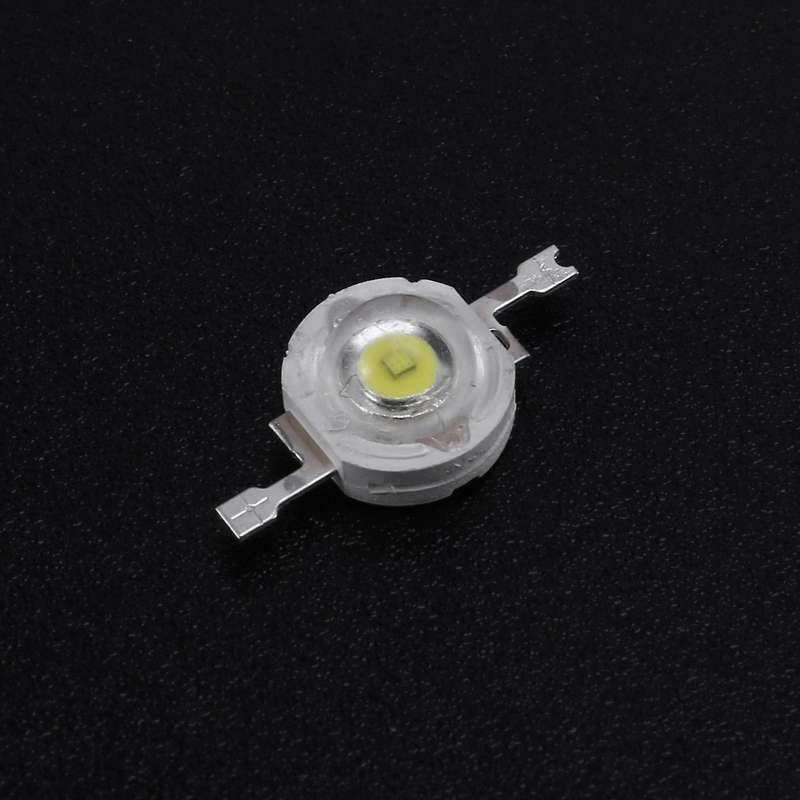 20 Pcs High Power 2 Pin 3w White Led Bead Emitters 170-190lm 6000k