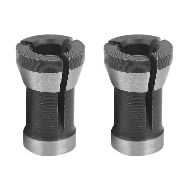 2pcs High Precision Collet Chuck Set 6.35mm 8mm Engraving Trimming
