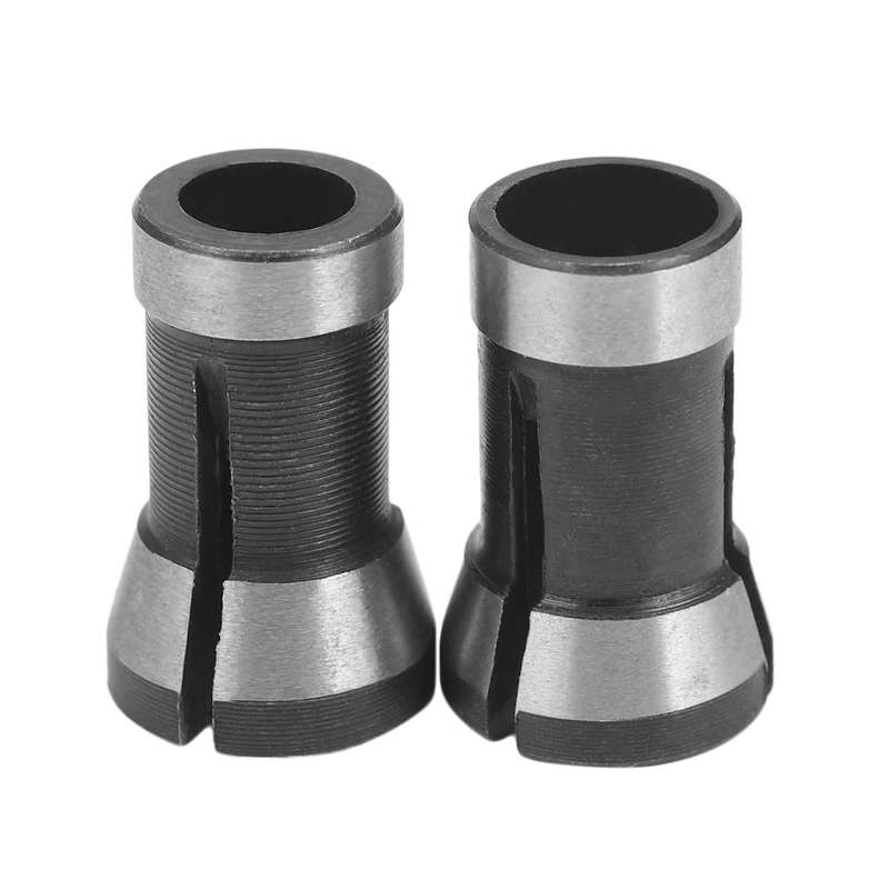 2pcs High Precision Collet Chuck Set 6.35mm 8mm Engraving Trimming