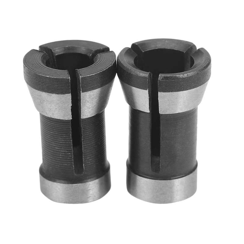 2pcs High Precision Collet Chuck Set 6.35mm 8mm Engraving Trimming