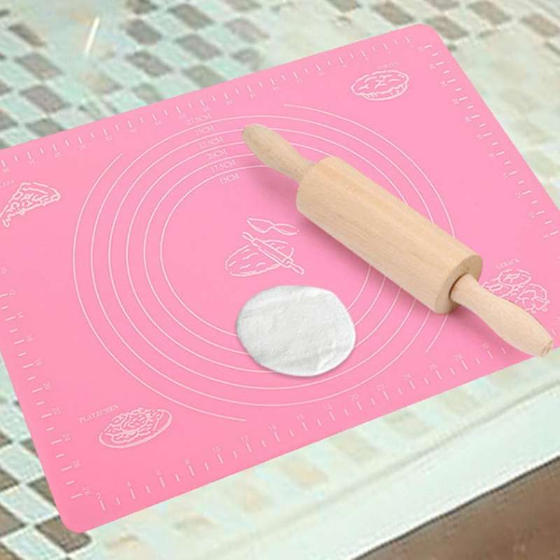 Silicone Non-stick Silicone Mat Rolling Dough Liner Pad Purple