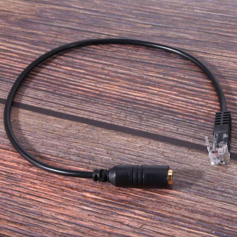 3.5mm Plug Jack to Rj9 for Iphone Headset for Cisco Phone Cable