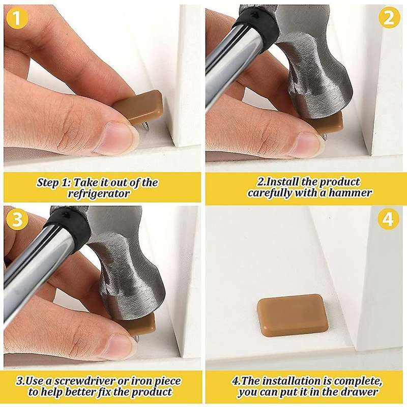 Tack-in Drawer Glides Drawer Track Glide for Repairing Dressers,30pcs