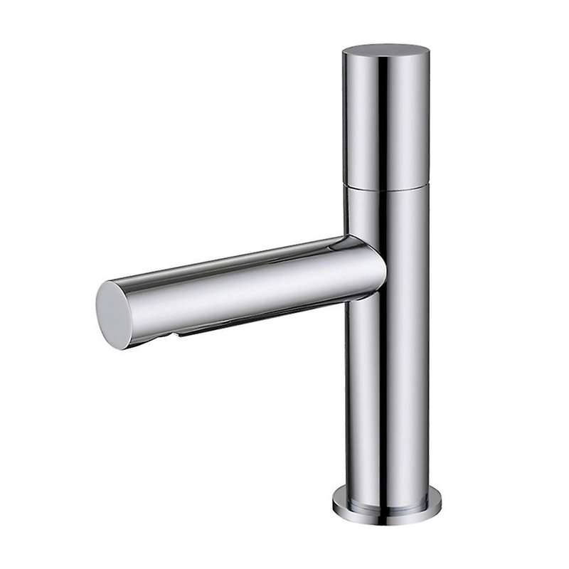 Copper Taps Hot and Cold Water Mixer Taps for Kitchen Bar (silver)