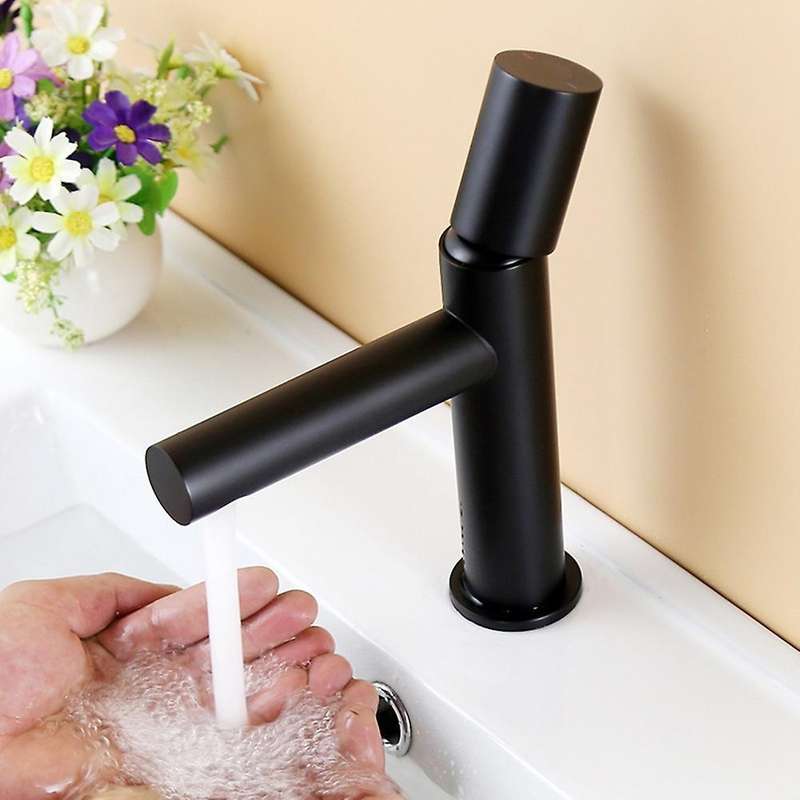 Copper Taps Hot and Cold Water Mixer Taps for Kitchen Bar (silver)