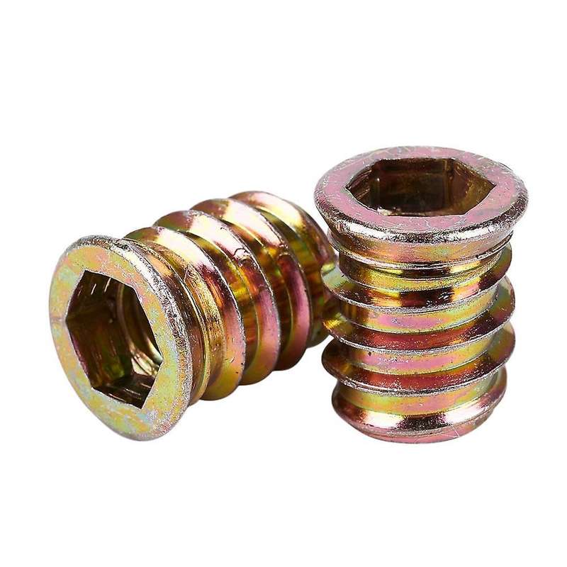 Lot De 5 Insert Filete M10 X 20 Mm Pour Bois