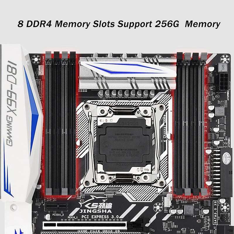 Jingsha X99-d8i Computer Motherboard with Ddr4 Ecc 8gb 2133mhz Ram