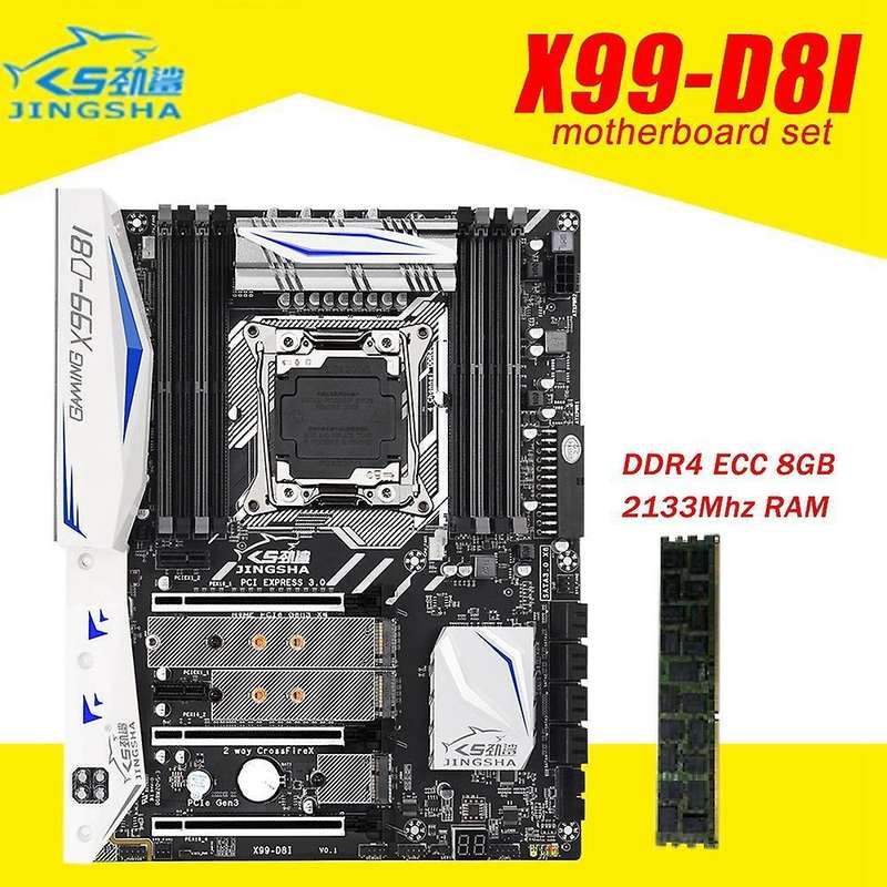Jingsha X99-d8i Computer Motherboard with Ddr4 Ecc 8gb 2133mhz Ram