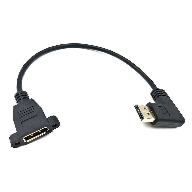 Dp to Dp Cable, 12 Inch / 30cm Right Angle 90 Degree Displayport (dp)