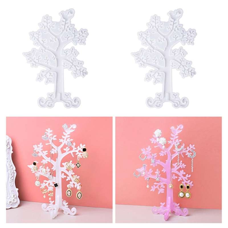 Jewelry Tree Organizer Resin Molds for Resin Casting Ring Holder