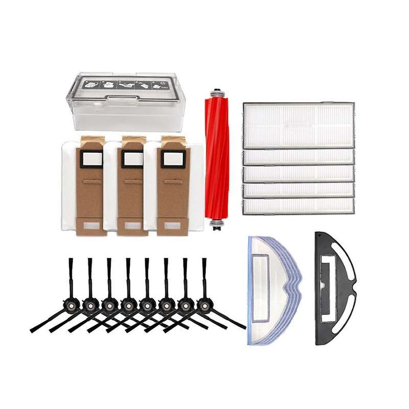 24 Pcs for Roborock Sweeping Robot G10/s7 Side Brush Filter Dust Box