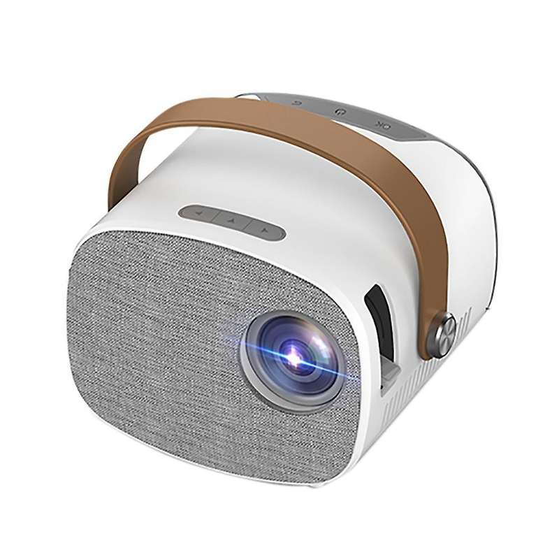 Mini Portable Projector Built-in Hifi Speakers 1080p Color-eu Plug