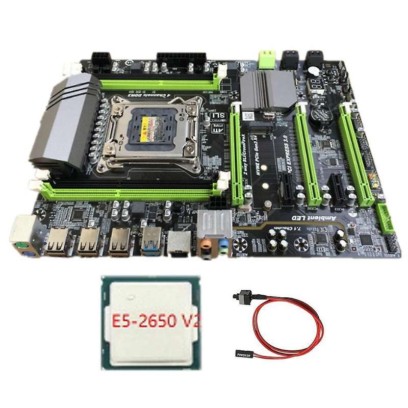 X79 Computer Motherboard Lga2011 Usb3.0 Sata3.0 with E5 2650 V2 Cpu