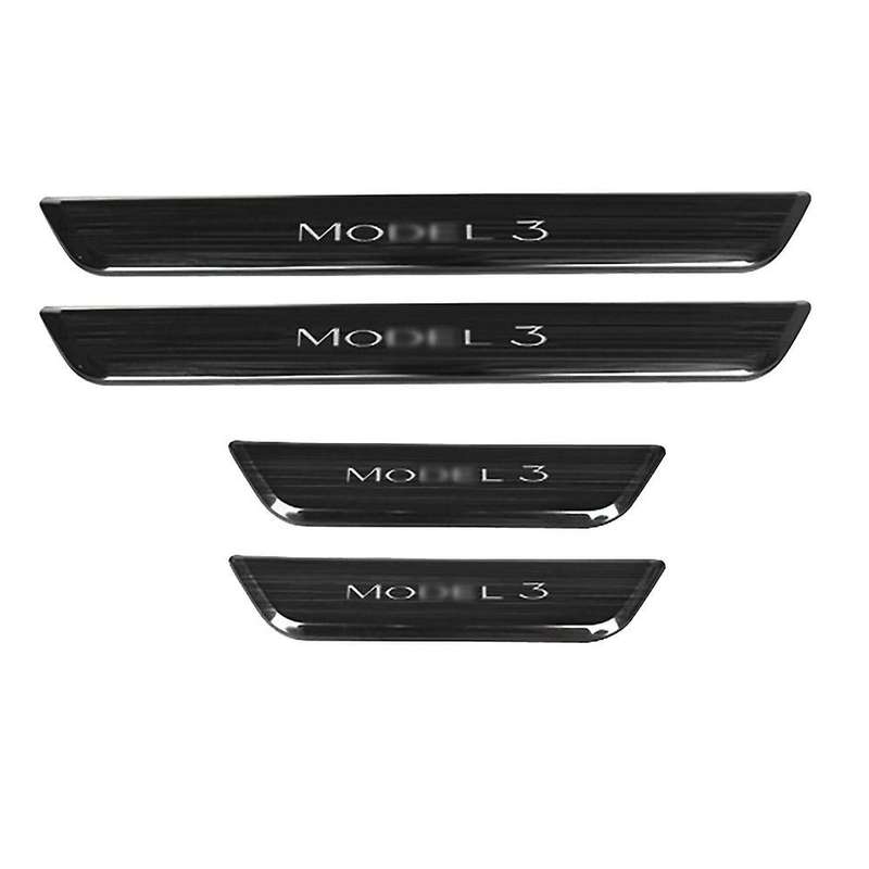 For Tesla Model 3 Auto Accessories Door Sill Protector Black