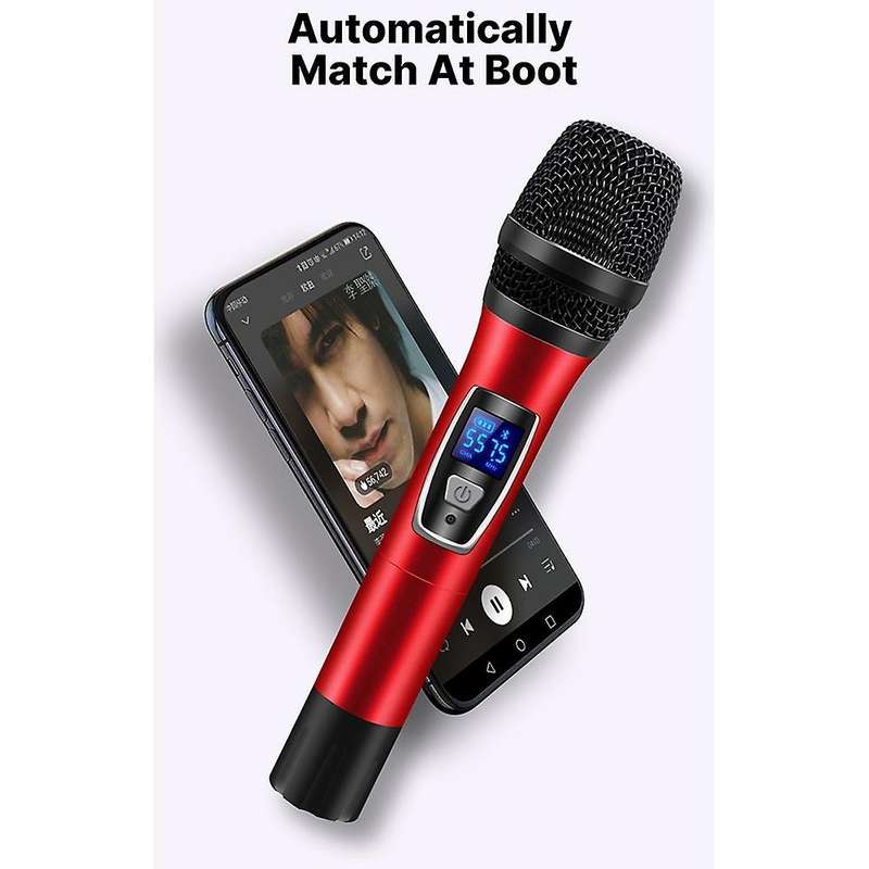 Bluetooth Mic with Rechargeable Receiver for Karaoke Voice Amplifier