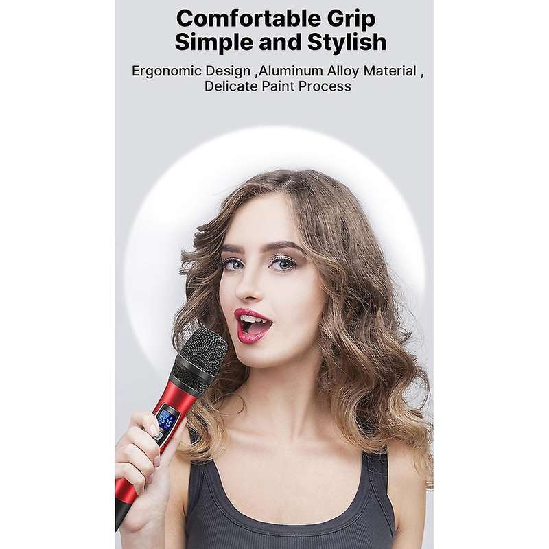 Bluetooth Mic with Rechargeable Receiver for Karaoke Voice Amplifier