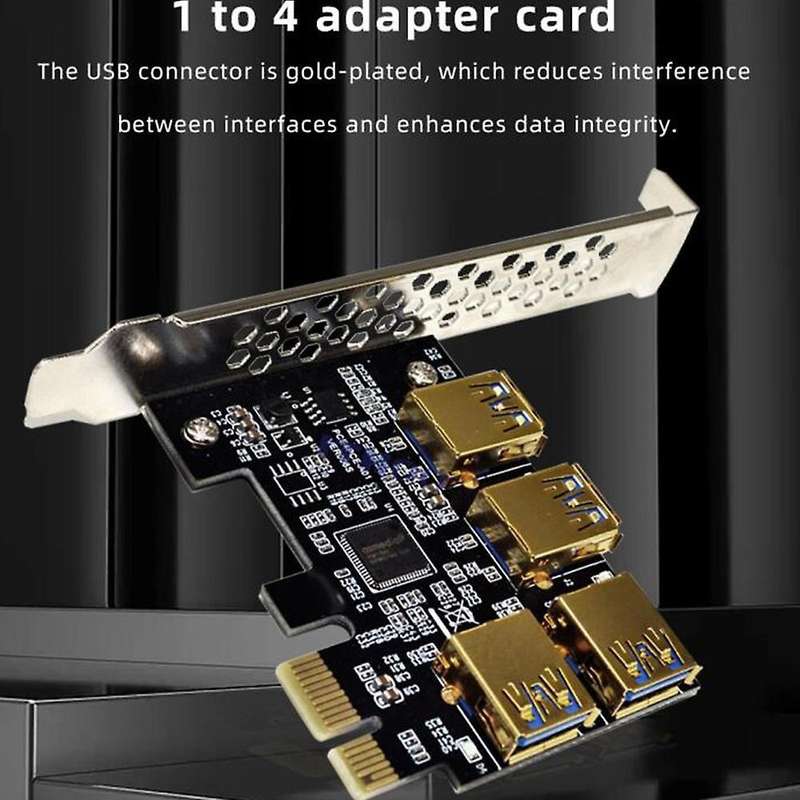 Pcie Pci-e Pci Express Riser Card for Bitcoin Mining 009c Plus,black