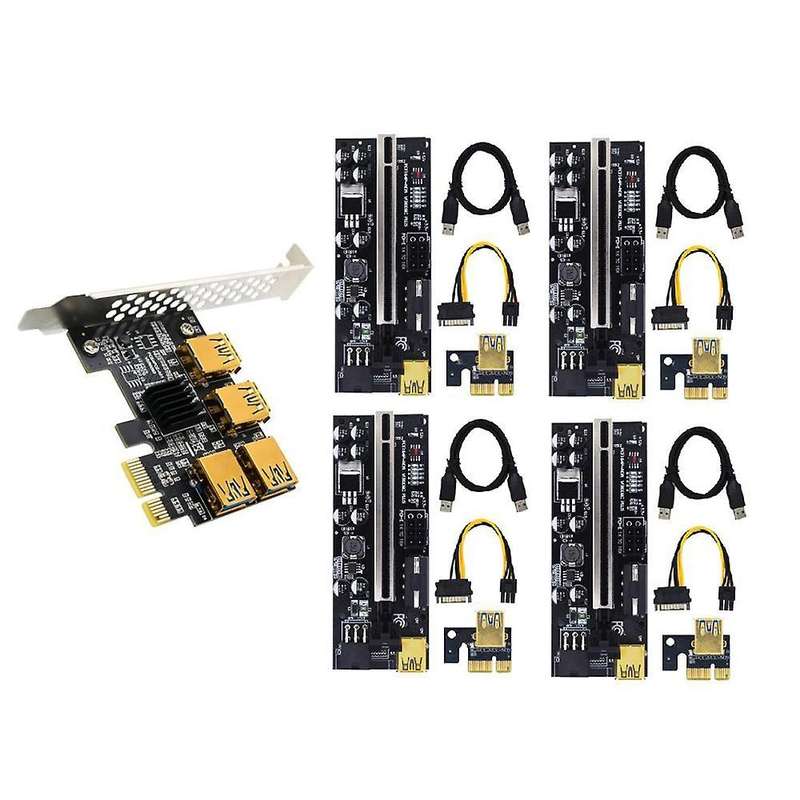 Pcie Pci-e Pci Express Riser Card for Bitcoin Mining 009c Plus,black
