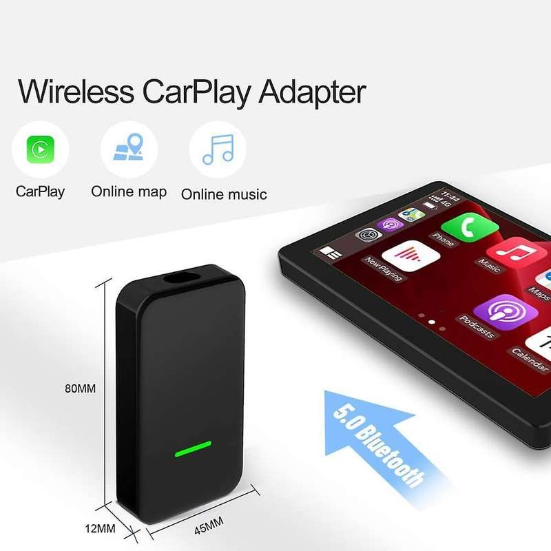 For Factory Wired Carplay Cars, Upgrade Wired to Wireless (black)
