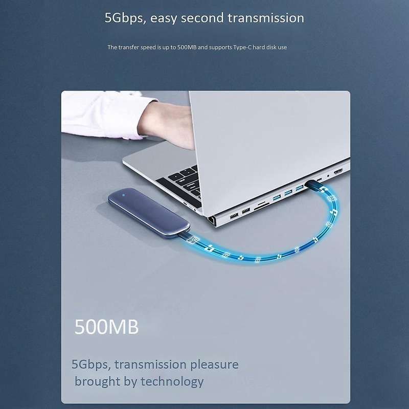 Usb C Hub, 14 In 1 Multifunctional Type-c Docking Station
