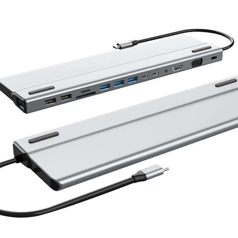 Usb C Hub, 14 In 1 Multifunctional Type-c Docking Station
