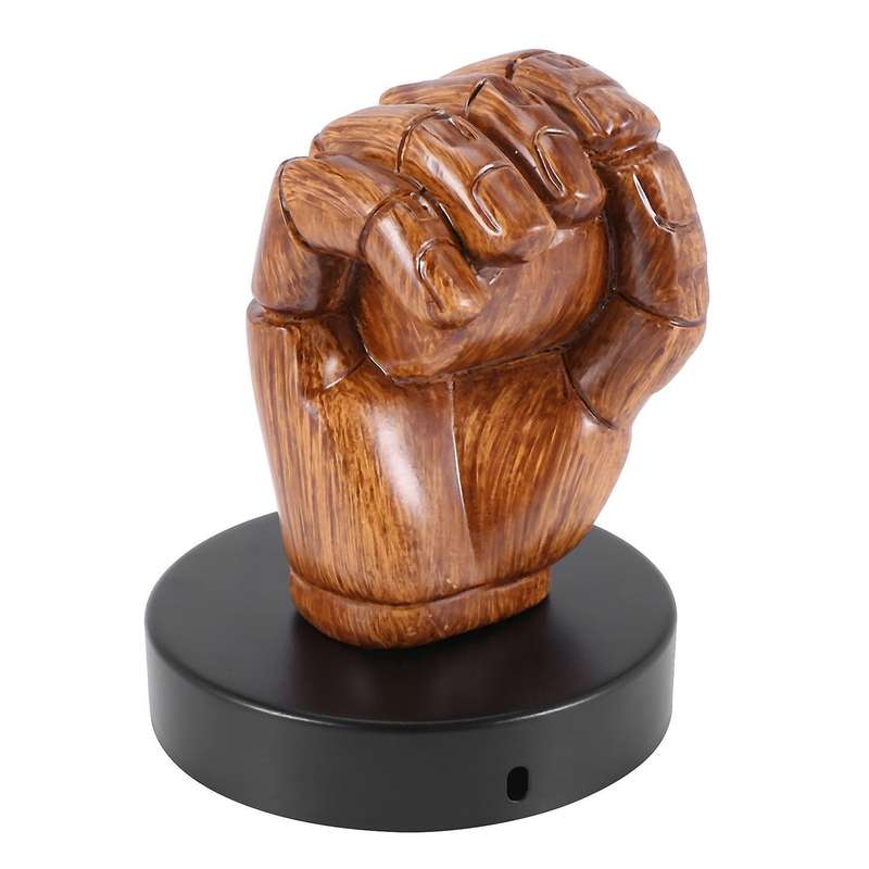 3x Retro Right Hand Fist Resin Wall Lamp Loft E27 Screw Interface