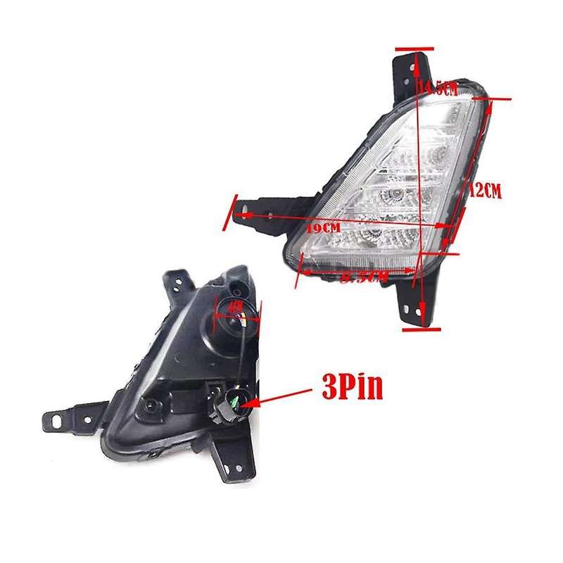 Right Led Fog Light Assembly for Hyundai Sonata 2018 2019 2020 Car