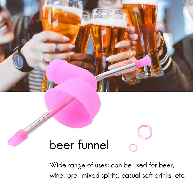Beer Snorkel Beer Drink Party Slammer Drinking Tools Bar Festivals -d