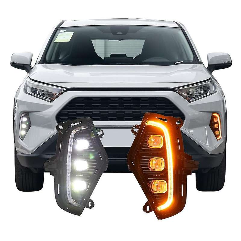 Led Daytime Running Light for Toyota Rav4 2019 Turn Signal Light 12v