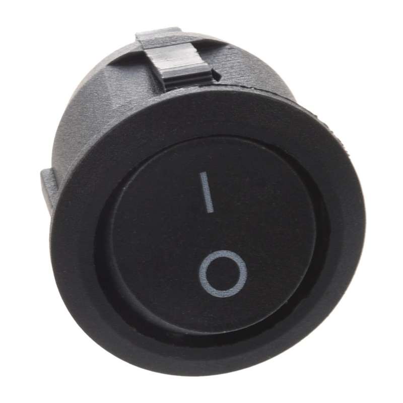 10pcs Ac 6a 10a 250v On Off Snap In Spst Round Boat Rocker Switch