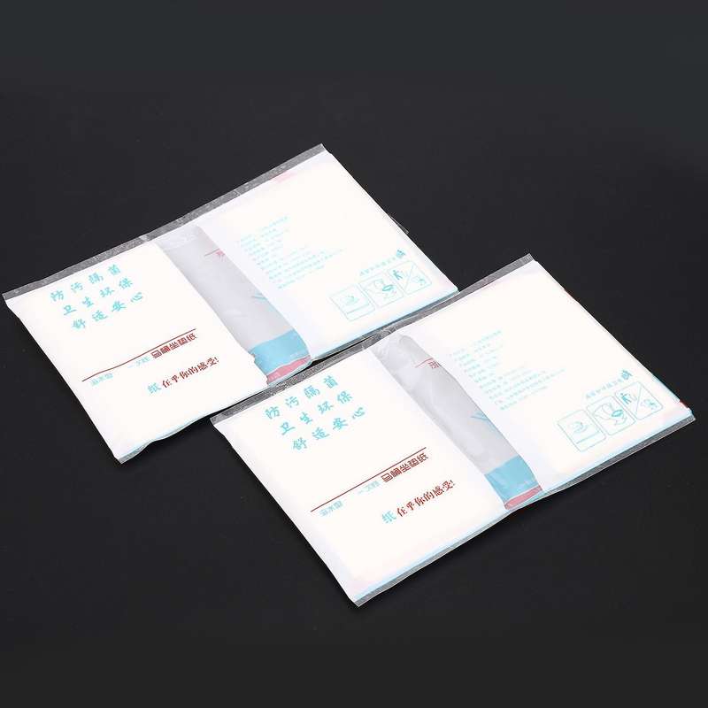 20pcs/pack Disposable Toilet Cover Mat Waterproof Toilet Paper Pad