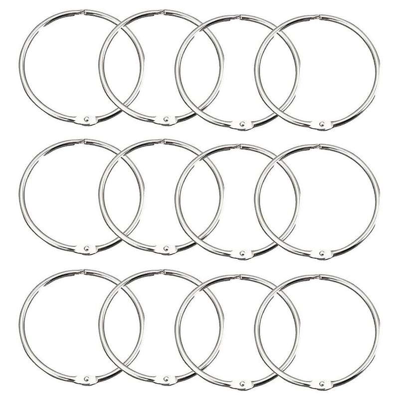 12 Pack Shower Curtain Rings Curtain Hooks Round Drapery Curtain