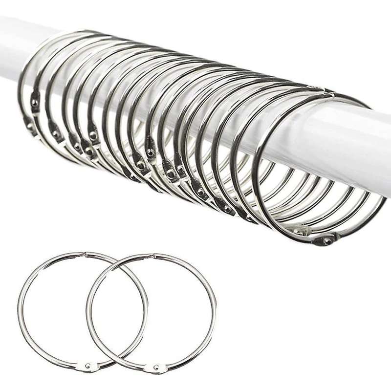 12 Pack Shower Curtain Rings Curtain Hooks Round Drapery Curtain