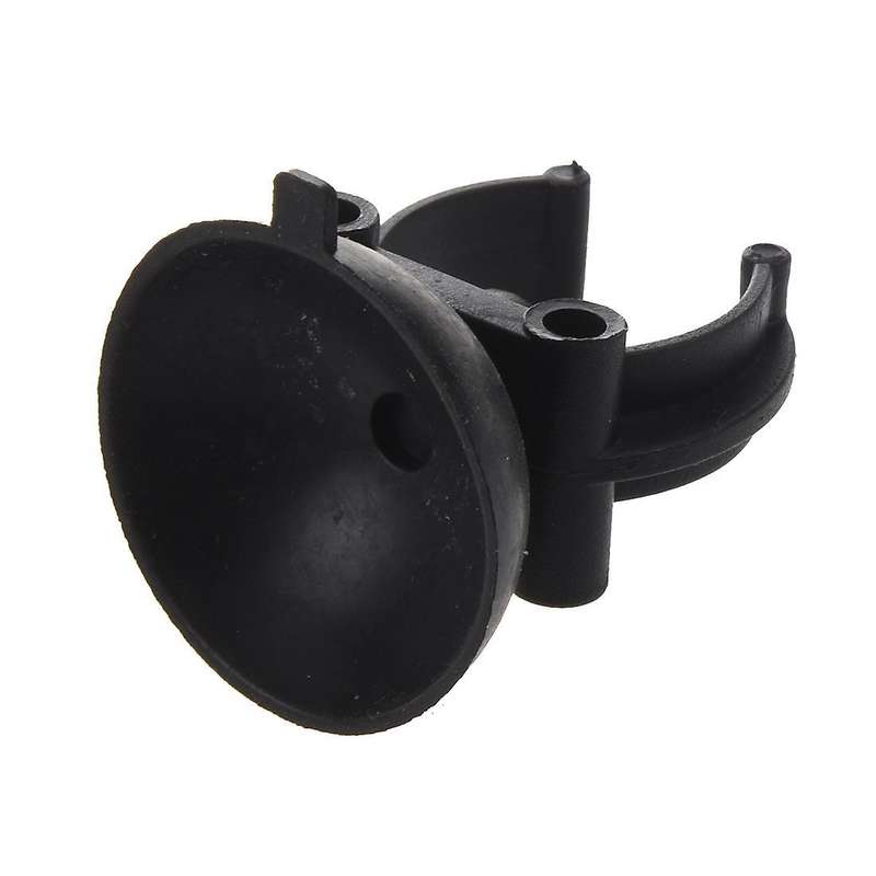 2 Pcs Black Suction Cup Airline Clips Holders for Aquarium