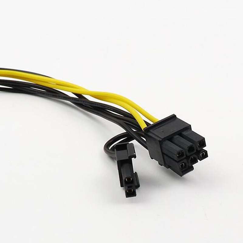 5pcs 15pin Sata Male to 8pin Pci-e Power Cable 20cm for Graphic Card