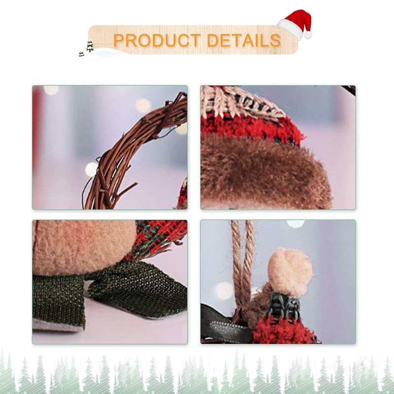Christmas Wreath Ornaments Xmas Ornaments Hanging Ornament(a)
