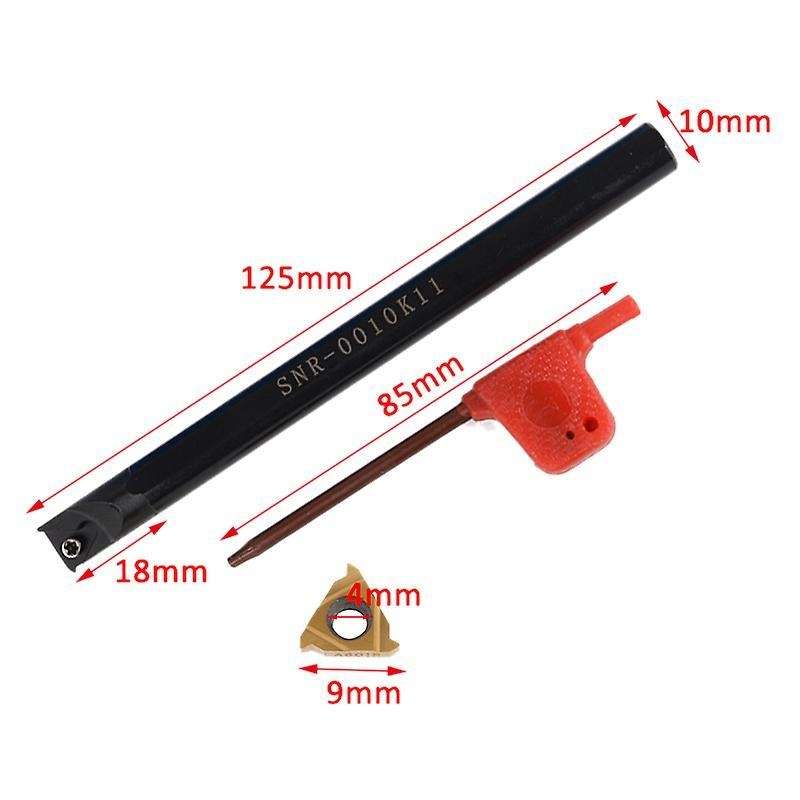 1pc Snr0010k11 Internal Tool Boring Holder+ Wrench + 11ir A60 Insert