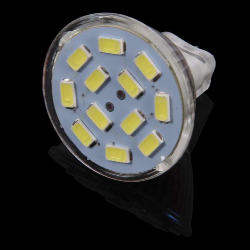 3x 6w Gu4(mr11) Led Spotlight Mr11 12 Smd 5730 570 Lm Dc 12v, White