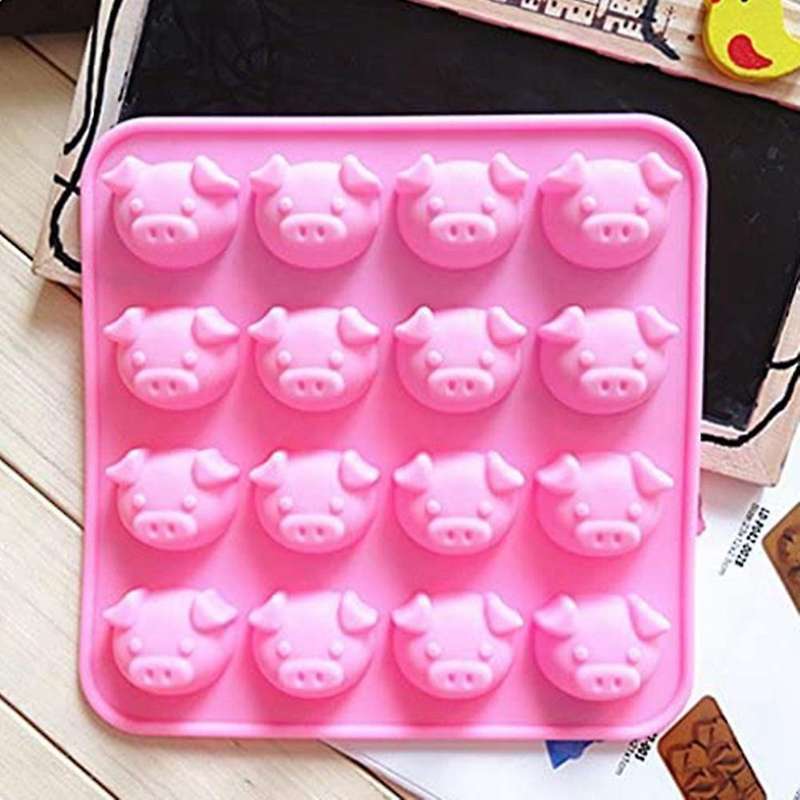 Pig Silicone Baking Mold Muffin Mold Chocolate Mold Manual Diy