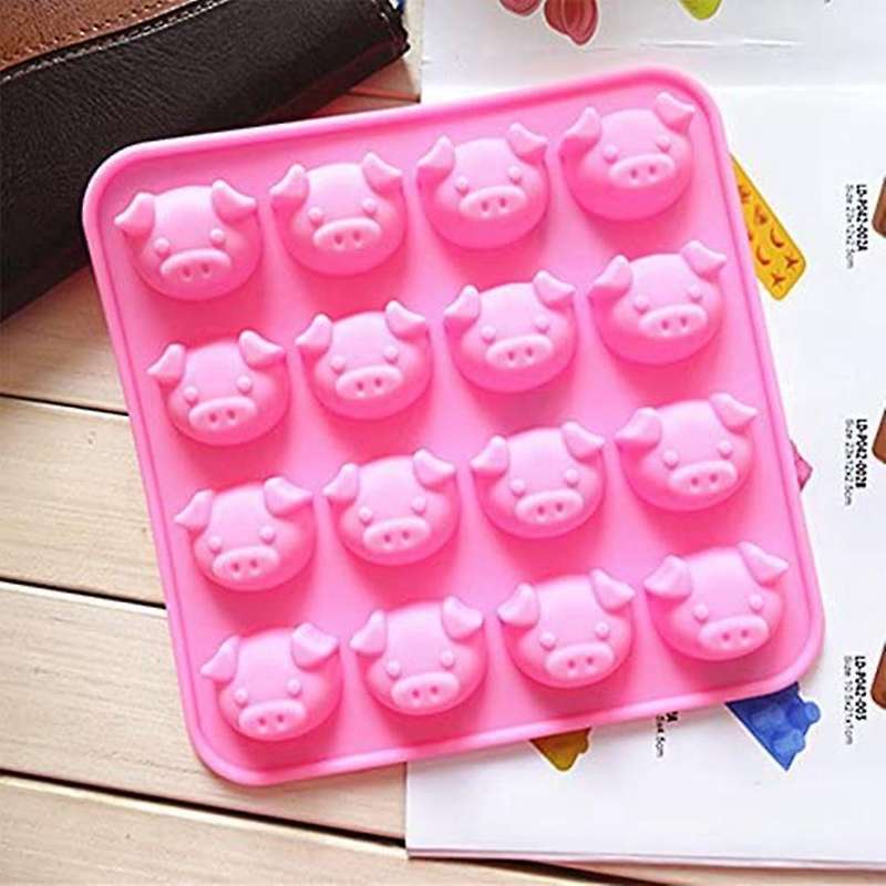 Pig Silicone Baking Mold Muffin Mold Chocolate Mold Manual Diy