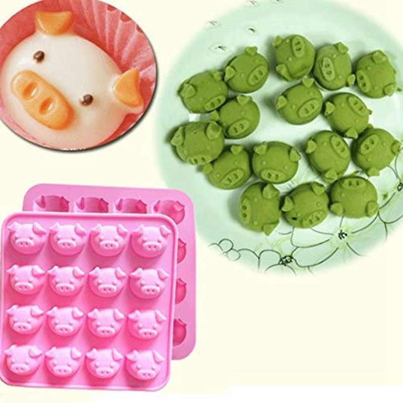 Pig Silicone Baking Mold Muffin Mold Chocolate Mold Manual Diy