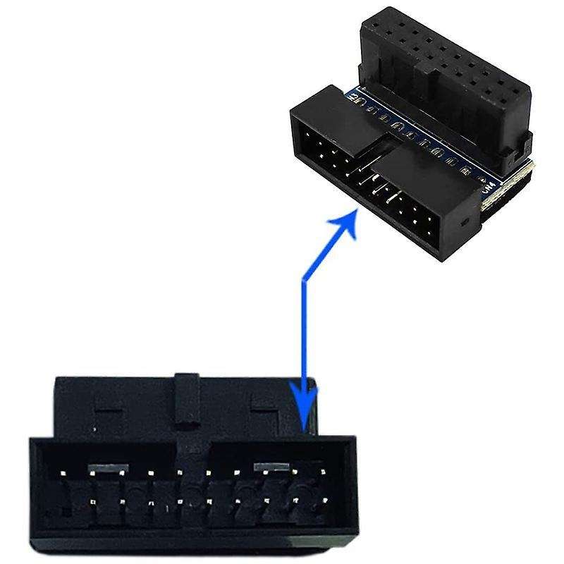 2 Pcs 90 Degree Right Angle Power Board for Motherboard (up Angled)
