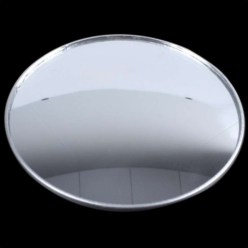 Silver Tone 3" Round Convex Rear View Blind Spot Mirror for Car Auto