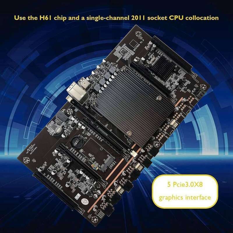 H61 X79 Btc Miner Motherboard with E5 2603 V2 Cpu+recc 4g Ddr3 Ram