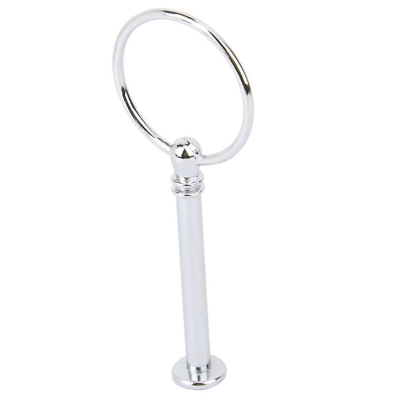 3-tier Round Ring Cake Cupcake Plate Stand Display Holder Handle Fittings (silver)