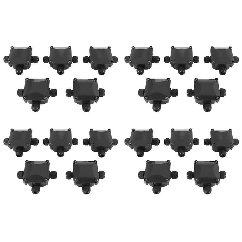 Junction Box,20pcs Waterproof Ip68 Cable Connector(4 Pcs Screwdriver)