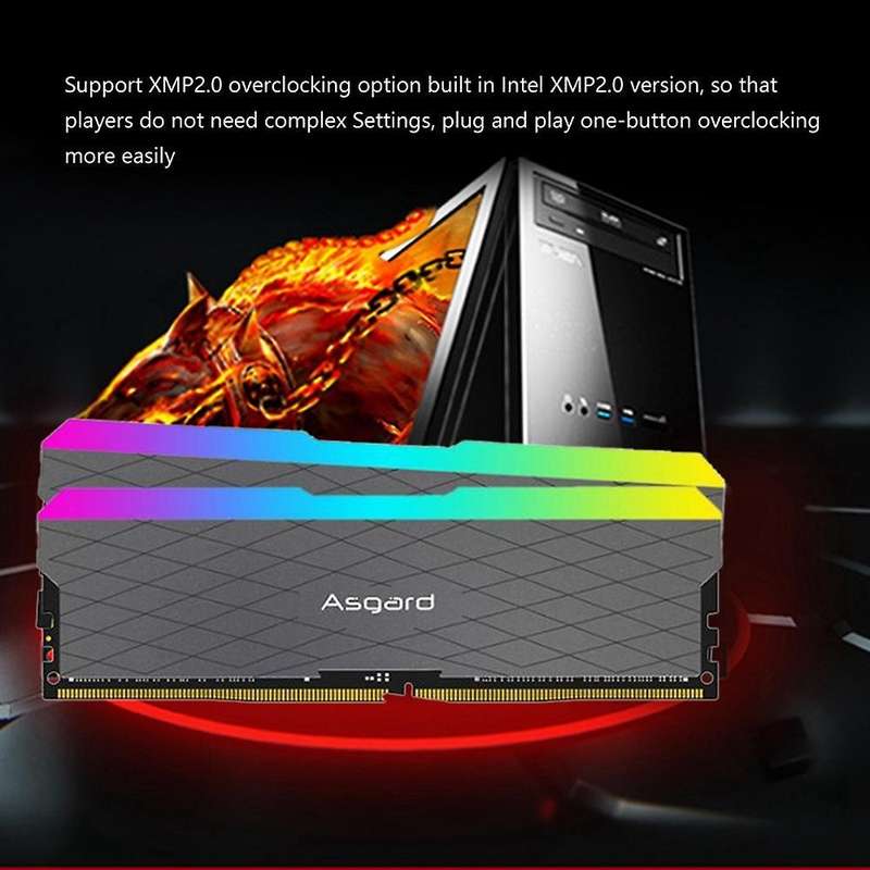 Asgarden Rgb Ddr4 Ram 16gb(8gbx2) 3200mhz High Speed Desktop Memory