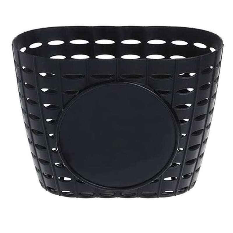 Children Plastic Front Handlebar Bike Basket for Storage, Black